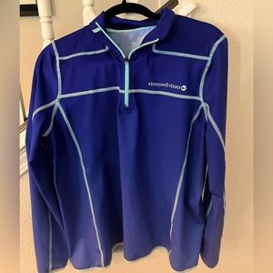 Vineyard Vines Performance quarter zip jacket Blue Ladies Large